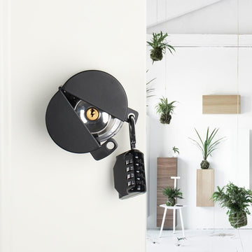Door Knob Lockout Device, Steel Combo Lock, Child & Dementia Proof