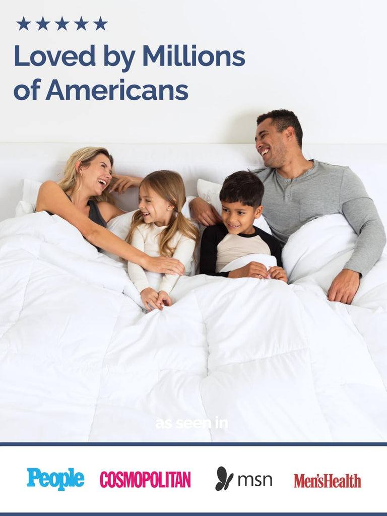 White Alternative Down Comforter - Warm, Lightweight & Breathable Hotel Quality Bedding Set for Men, Women
