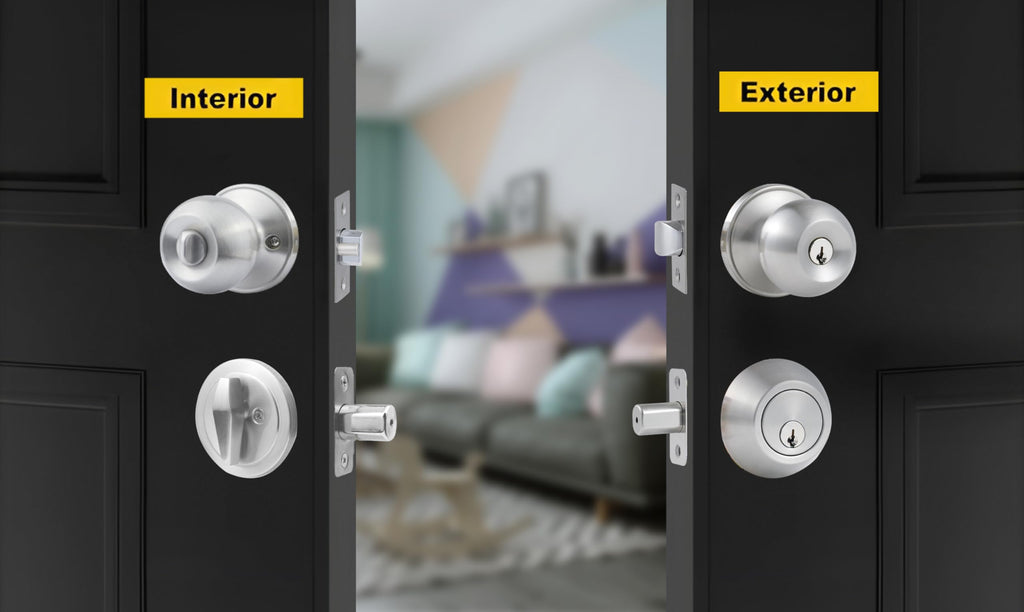 All Keyed Same Entry Door Knob and Single Cylinder Deadbolt Combo Set