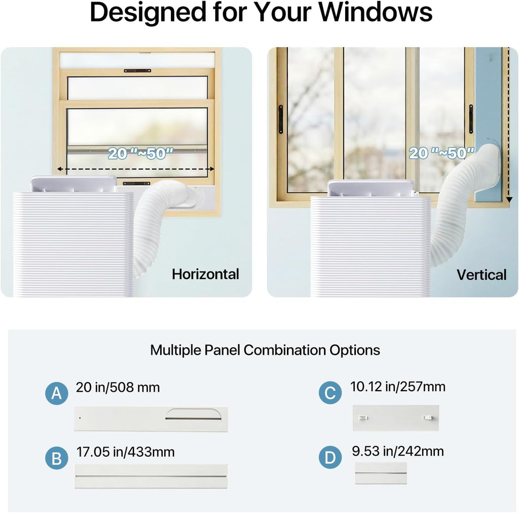 12000BTU Portable Air Conditioner with Heater, 5-in-1 Portable AC Unit with Cooling & Heating
