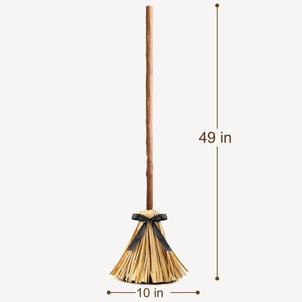 Halloween Decoration Indoor 49" Animated Floating Witch Broom