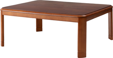Japanese Kotatsu, 47" Rectangular Heated Chabudai Table, Brown