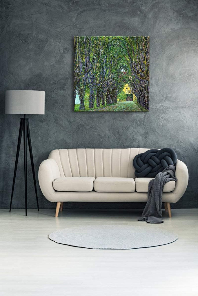 Avenue in Schloss Kammer Park, 1912 by Gustav Klimt Famous Paintings Reproduction Abstract Canvas Prints Artwork for