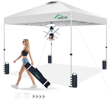 10x10 Pop Up Canopy Tent, One Push Instant Outdoor Gazebo with Vented Top