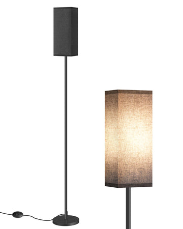 Floor Lamp, Pole Lamp with Foot Switch, Modern Standing Lamp Shade, Minimalist Freestanding Lamp (Bulb Not Included)