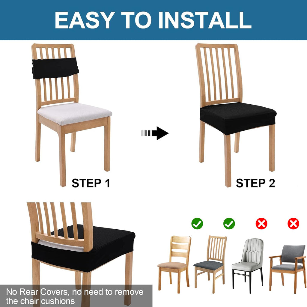 Waterproof Seat Covers Chairs, Set of 6