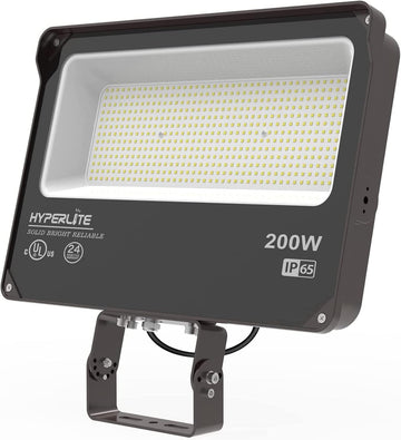 LED Flood Light 200W 24000LM 5000K Daylight IP65 Waterproof Outdoor Floodlights UL Certified for Court Garden