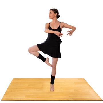 Marley Dance Floor & Studio | 3 Ft x 4 Ft | Portable Dance Floor Mat for Ballet, Tap, Irish Dancing & More| Roll-Out