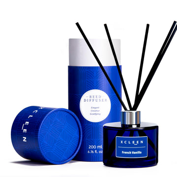 Reed Diffuser Set, 6.7Oz French Vanilla Scented Oil Diffuser Decor, Air Freshener for Anyroom