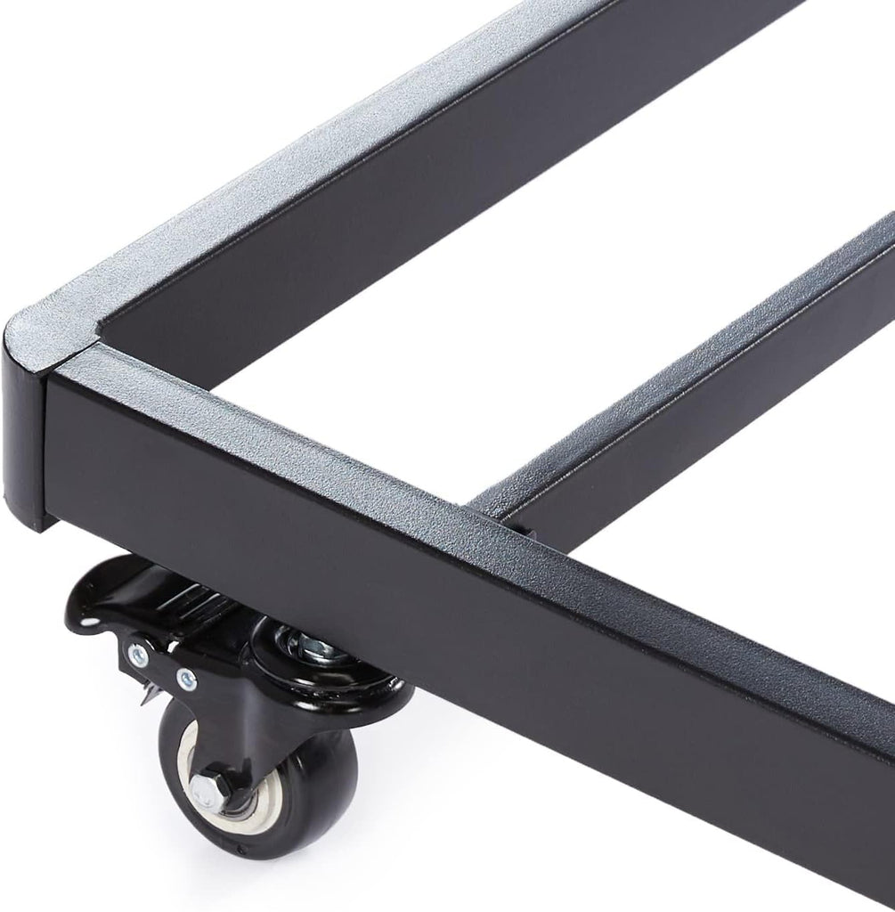 Full Size Daybed and Twin Size Trundle Bed Frame Set, Space Saving Steel Slat Support, Sturdy Metal Design, Easy
