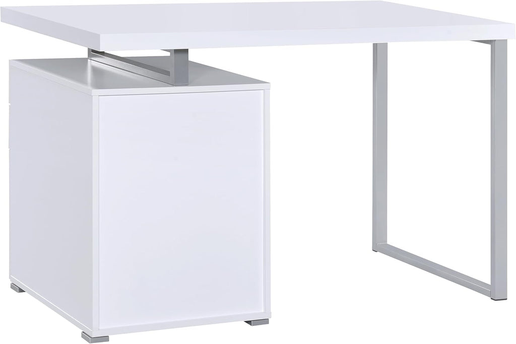 Coaster Home Furnishings Brennan Modern Contemporary Home Office 3-Drawer Writing Desk with Drawers Computer Desk
