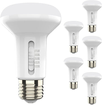 BR20 LED Bulb Dimmable Small Recessed Lighting Bulbs R20 Mini Flood Light Indoor 27K/30K/35K/40K/50K CCT Selectable