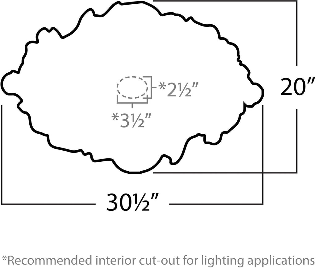 In. x 20 in. x 1-1/2 in. Floral Polyurethane Oval Ceiling Medallion
