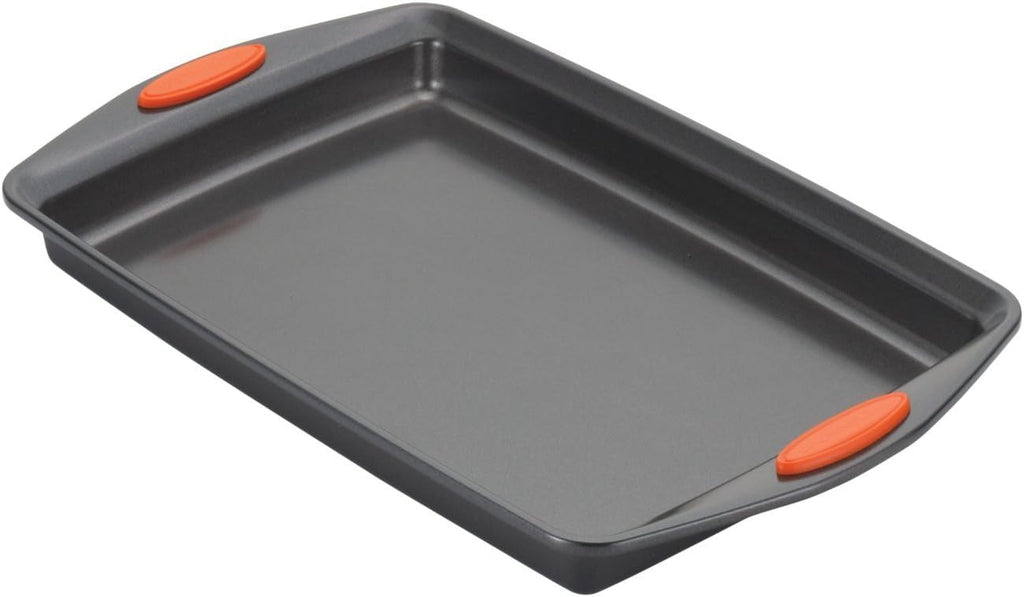 Yum-o! Nonstick Sheet Set, 3-Pc Cookie Sheets for | Non Stick Sheet Pans for Cookies, Stackable, Heavy Duty, & Easy