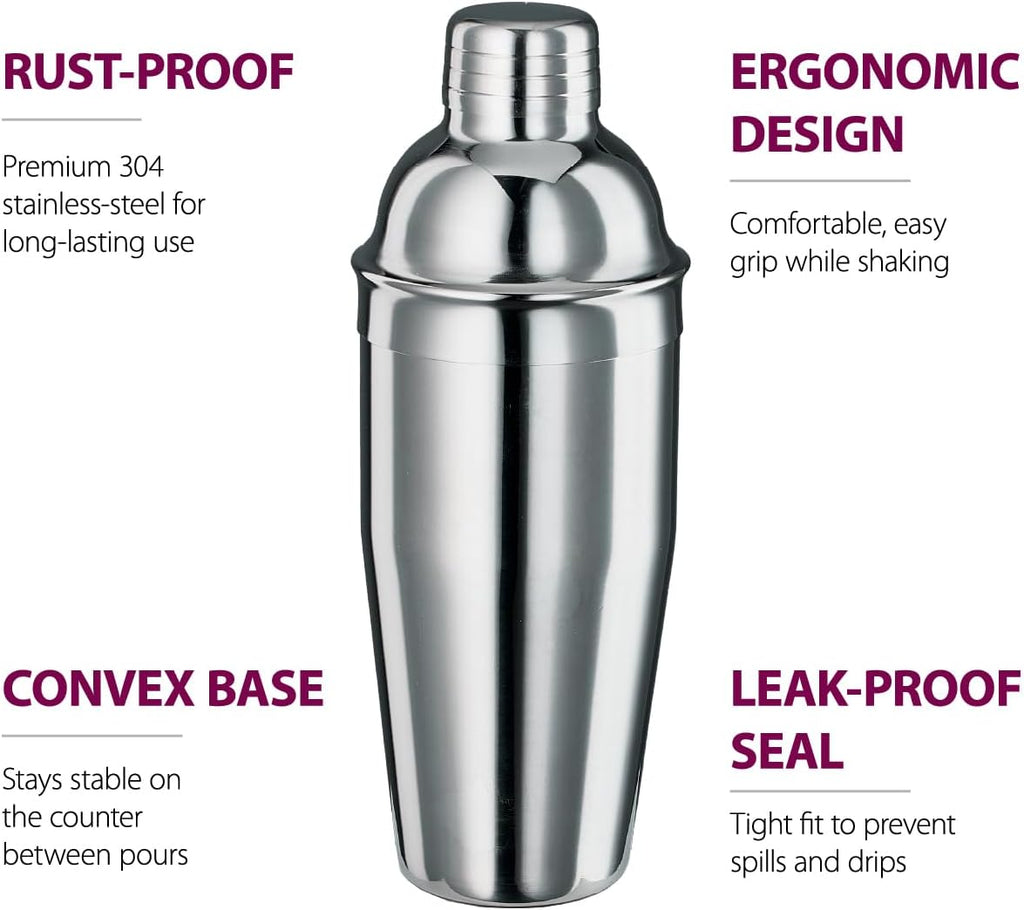 Cocktail Shaker Set - 17 Piece Stainless Steel Mixology Bartender Kit, Drink Martini Shaker, Home Bar Accessories