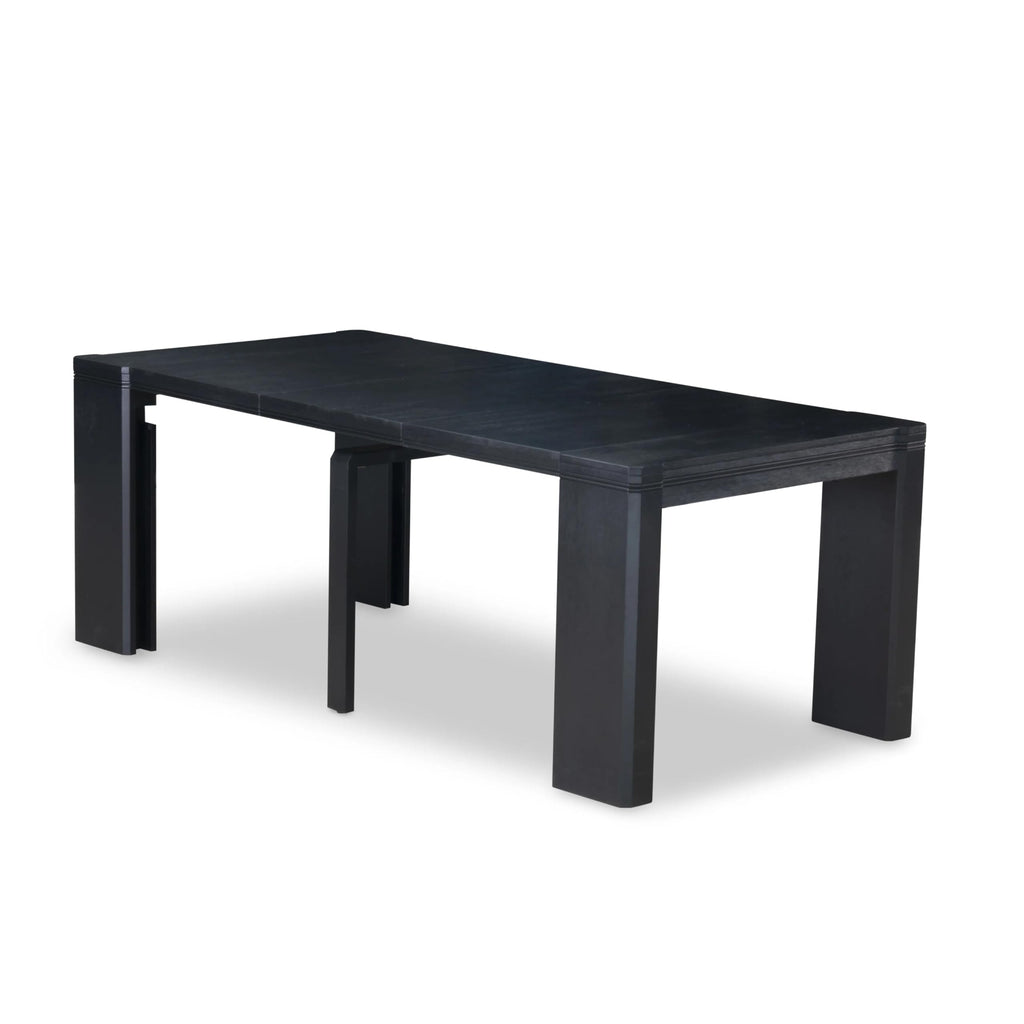 By XTT-ABK-TL Extendable Dining Table - a Rectangle Dining Table Top with Removable leaf & Stylish Legs, 39x120 Inch