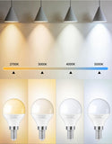 E12 LED Bulbs 60W Equivalent, E12 Small Base Candelabra Ceiling Fan Bulbs 6W 620LM, A15 Globe Bulb 85+ CRI