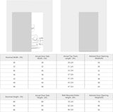 32"x86" Concealed Sliding Barn Door with Soft Close Hardware Kit, Brown Hidden Door for Opening 24"-