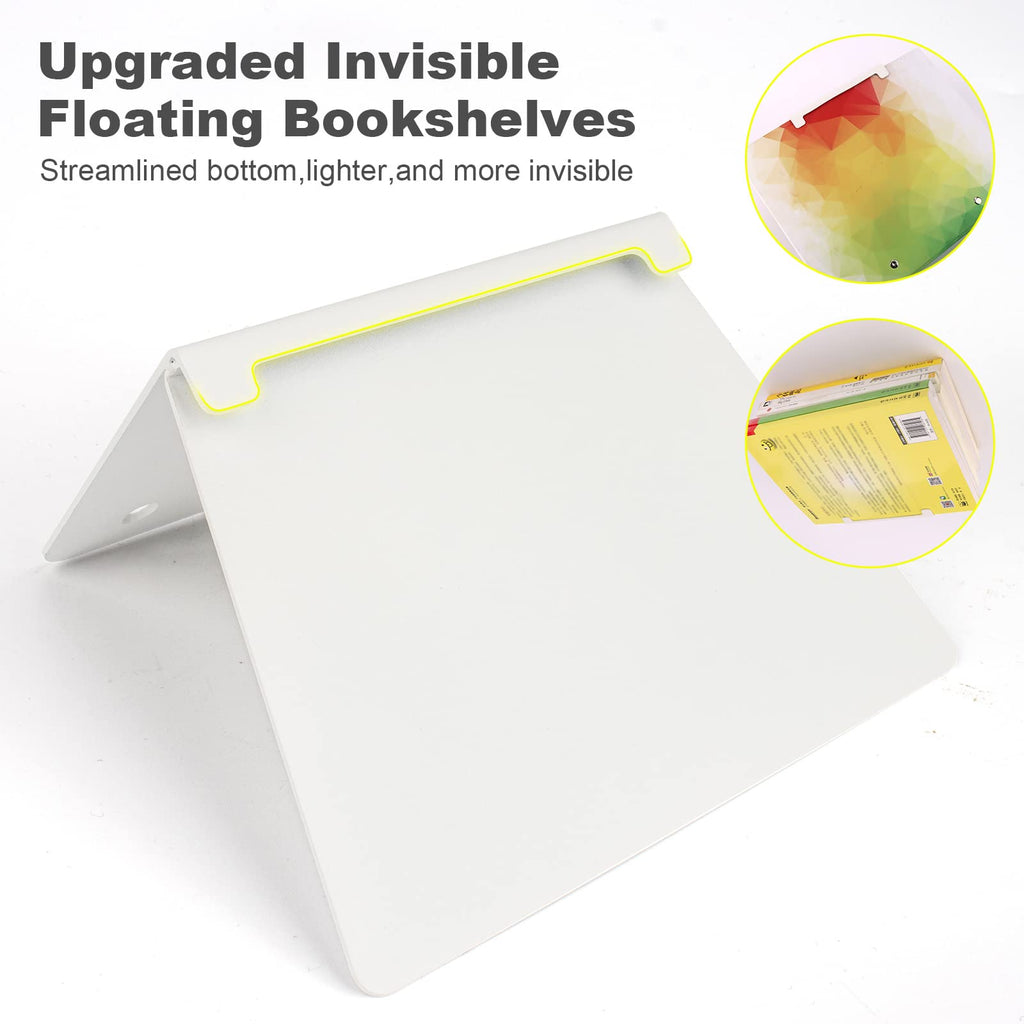Invisible Floating Bookshelf, Floating Bookshelves Wall Mounted