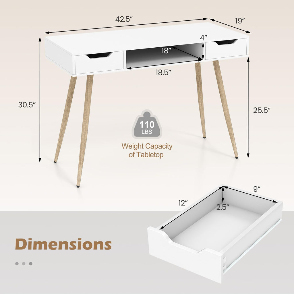 Mid Century Modern Desk Simple Computer Desk