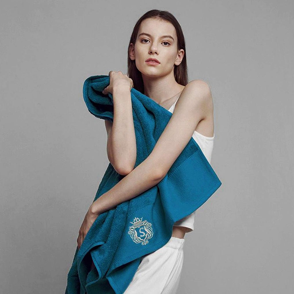 Premium 100% Pure Cotton Bath Towel Luxury Hotel & Spa Bathroom Hand Towels Embroidery Washcloth Decoration Bath