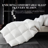 Feather Down Fiber Comforter King, All Season White Down Feather Duvet Insert