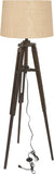 Creative Co-Op Tripod Style Wood Floor Lamp with Drum Shade