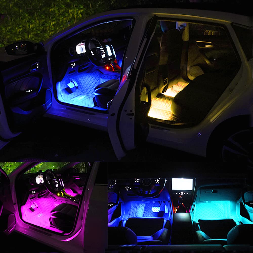 48 LED Under Cabinet Lighting Wireless, 15 Colors Changeable Rechargeable RGB Under Cabinet Lights Remote Control