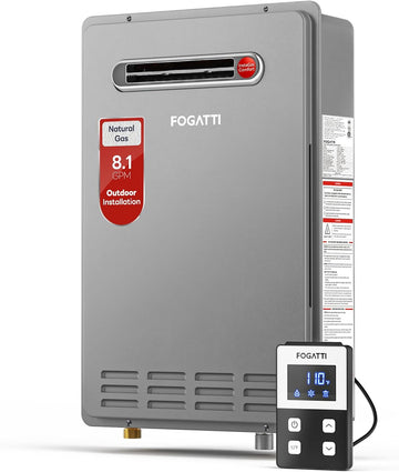 Natural Gas Tankless Water Heater Outdoor