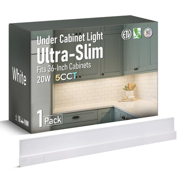 Ultra-Slim LED Under Cabinet Lighting Fits 36" Cabinets