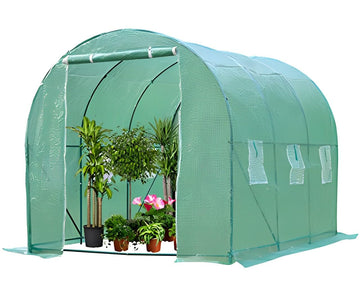 Greenhouse Walk-in Green House Greenhouse Kit with Observation Windows for Outdoor Plants Growing, Green Houses for