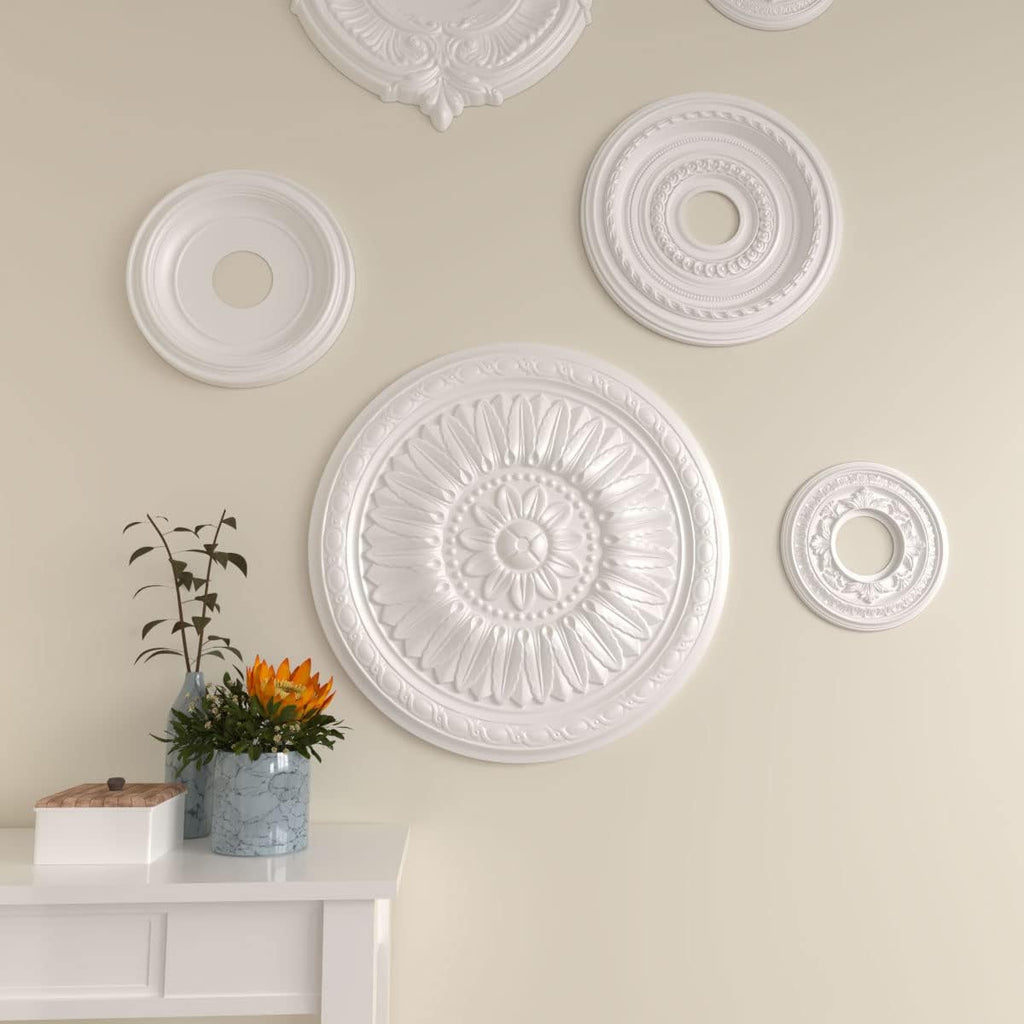 24"OD x 1 5/8"P Temple Ceiling Medallion (Fits Canopies up to 9 1/4")
