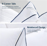 Luxury White Goose Feather Down Fiber Comforter King, All Season Hotel Collection Duvet Insert, Ultr