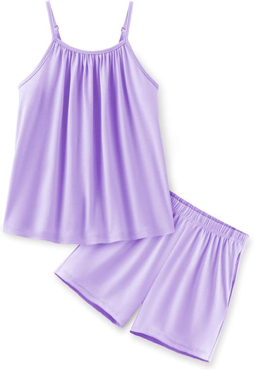 Toddler Kids Summer Clothes 2 Piece Tank Top and Shorts Set