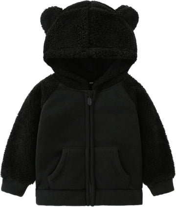 Toddler Winter Coats Baby Boys Girls Fuzzy Sherpa Fleece Jackets