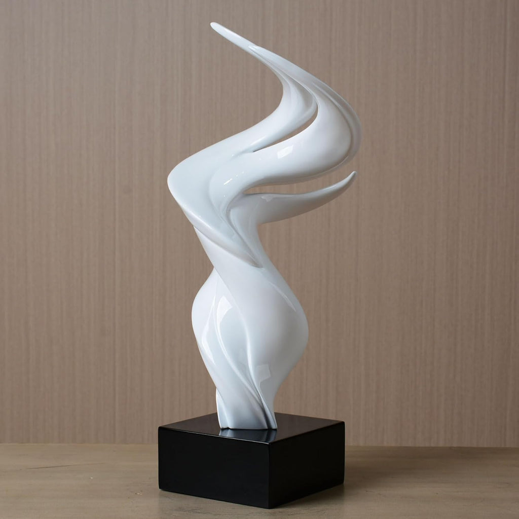 Modern Art Sculpture Abstract Statue Decor Table Centerpiece Ornament Home Figurine Gift Office Bedroom Polyresin