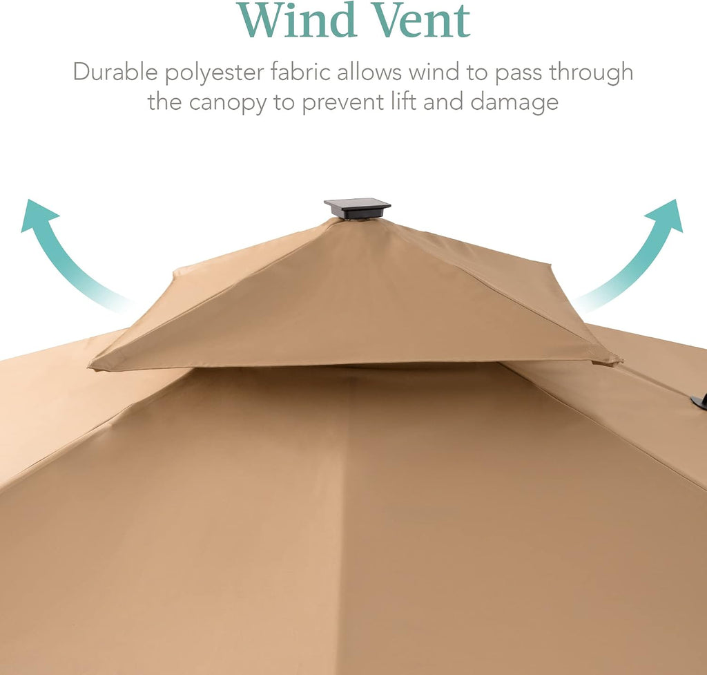 10x10ft Cantilever Patio Umbrella w/Base Included