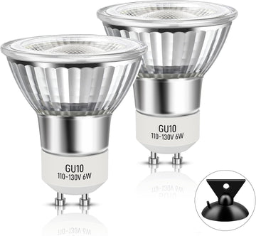 LED GU10 Range Hood Light Bulbs, Dimmable, 3000K Warm White, 2 Pack