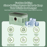 Portable Ice Maker, Fast Ice Making, Quiet, Energy-Efficient, with Ice-Cubes Detachment Rack and Removable Top Cover