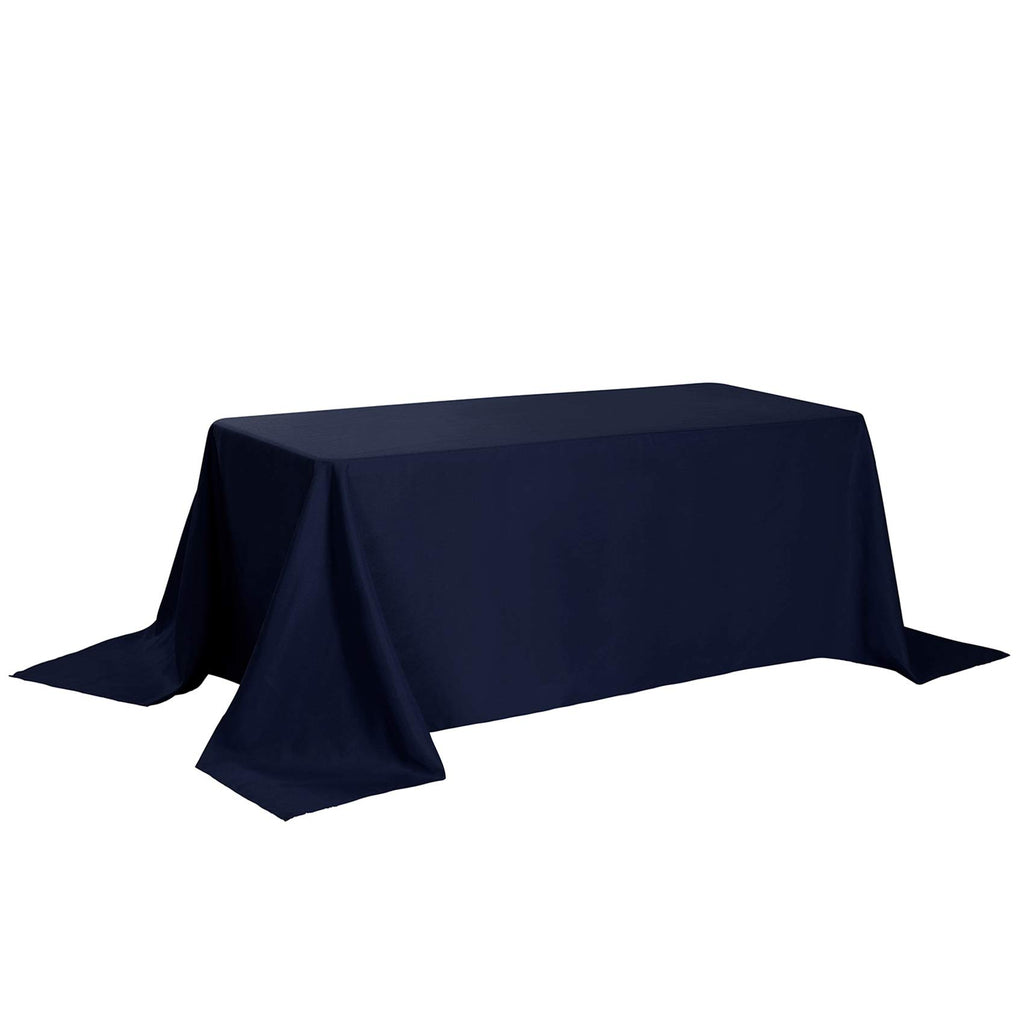 Rectangle Tablecloth 90x132 inch Washable Polyester Fabric Table Cloth for Wedding Party Dining Banquet