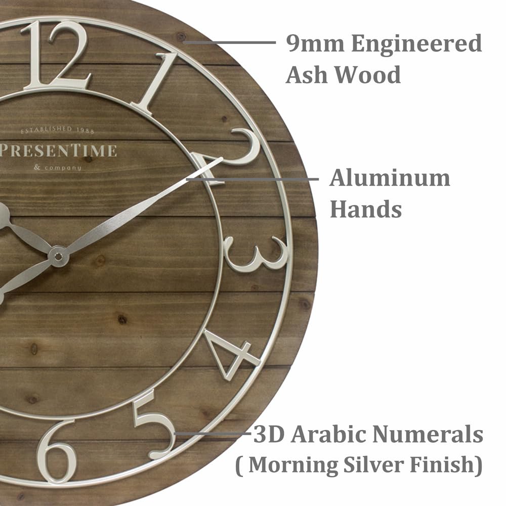 Vintage Farmhouse Shiplap Clock