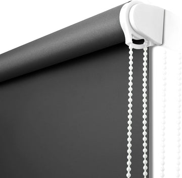 Blackout Roller Shades Blinds for Window 25" W x 68" L Black