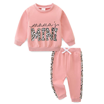 Old Girl Clothes Pants Set Toddler Baby Long Sleeve Sweatshirt Fall Winter Outfits Pink