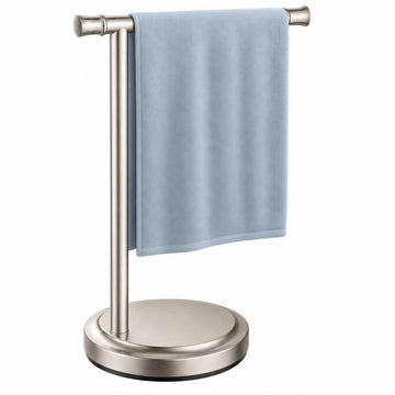 Hand Towel Holder Stand Towel Bar Rack Countertop Brushed Nickel