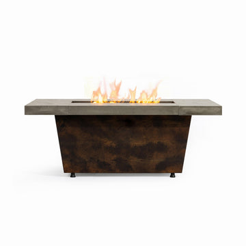 Outdoor Fire Pit Table Propane Gas Fire pits Outdoor Fireplaces 42'' Rectangular Firepit Table, 50, 000 BTU Fire Table