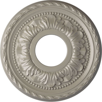 Palmetto Ceiling Medallion, Pearl White