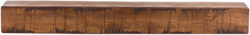 Rustic Mantel Shelf, Aged Oak, 48"