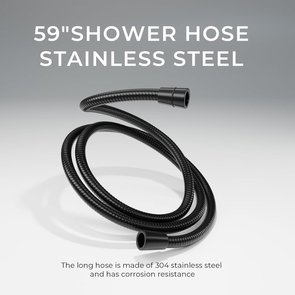Wide Rain Shower Head With 5 Modes Handheld Showerheads