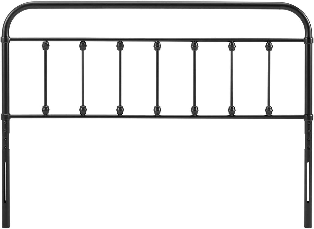 MOD-6155-BLK Sage King Metal Headboard, Black