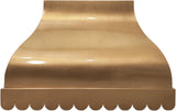 Brass Wall Mount Range Hood 4 Speed LED Lights